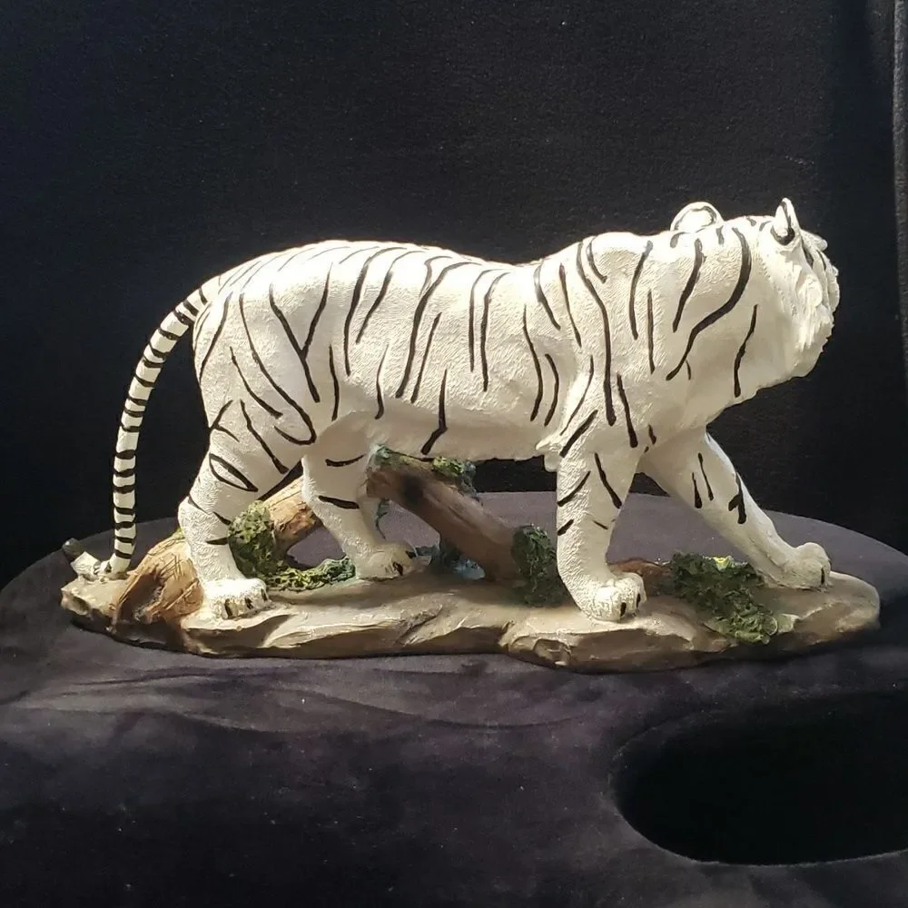 Vintage Siberian Tiger Resin Figurine